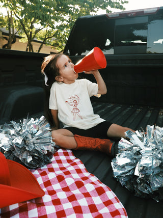 Cheerleader Kid's T-Shirt- Cream