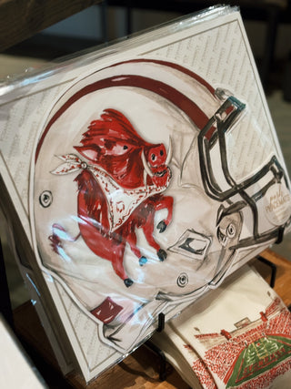 Razorback Hog Helmet Die-Cut Placemat
