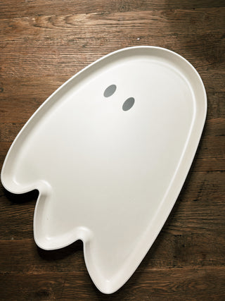 Ghost Shaped Bamboo Tray