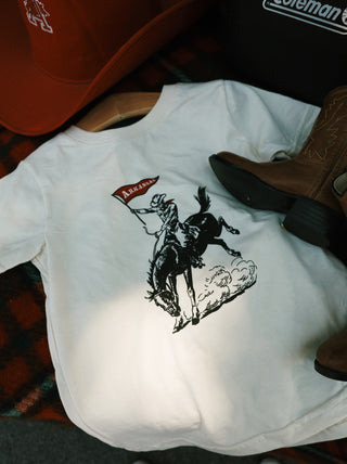 Arkansas Cowboy Kid's T-Shirt- Cream