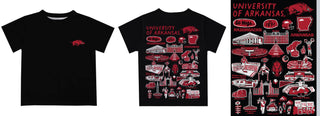 Arkansas Razorbacks Impressions Boys T-Shirt- Black