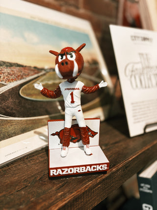 Arkansas Razorbacks Mascot Bobblehead: Big Red- White Jersey
