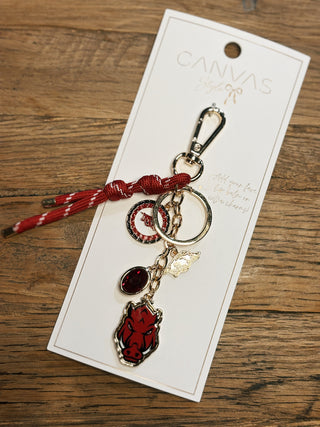 Arkansas Razorbacks Cluster Bag Charm