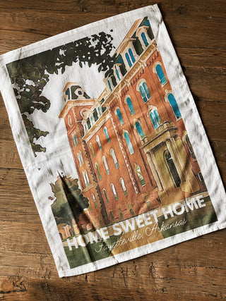 Large Home Sweet Home Old Main Tea Towel