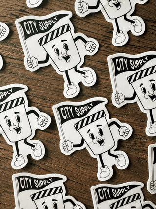City Supply Ice Cream Die Cut Sticker