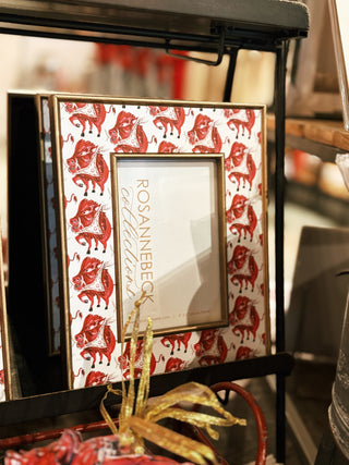 Gold Hand-painted Razorback Frame- 4x6