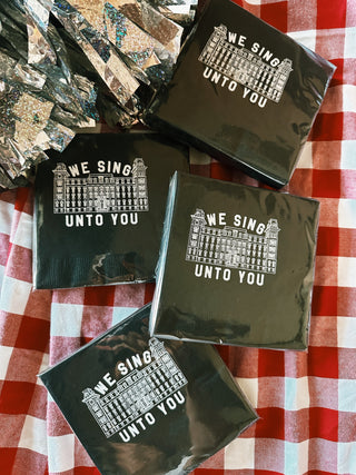 We Sing Unto You Cocktail Napkins
