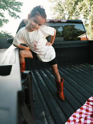 Cheerleader Kid's T-Shirt- Cream