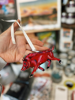 "Pinky Pig" ornament