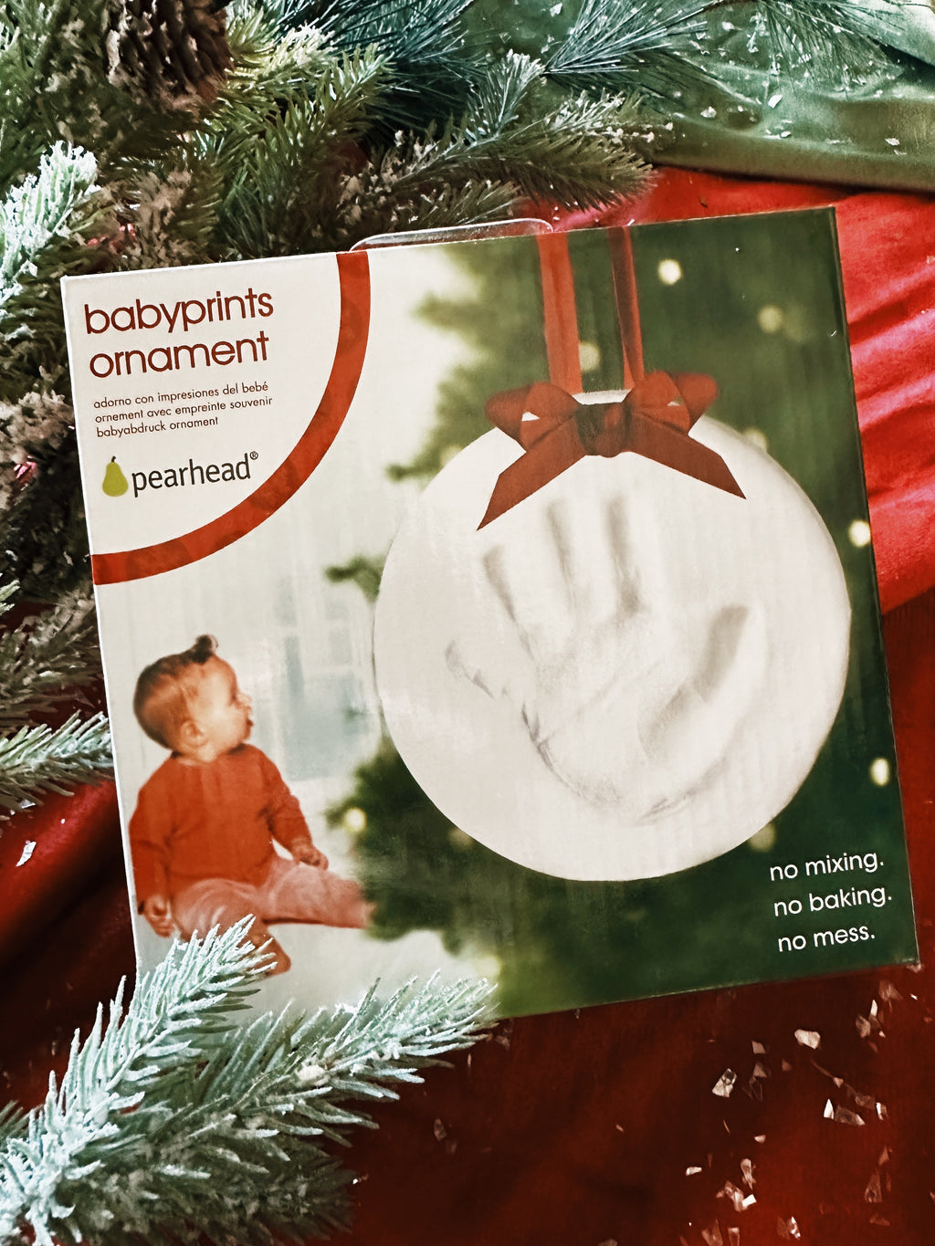 Baby Holiday Handprint or Footprint Keepsake Ornament –  citysupplyfayetteville