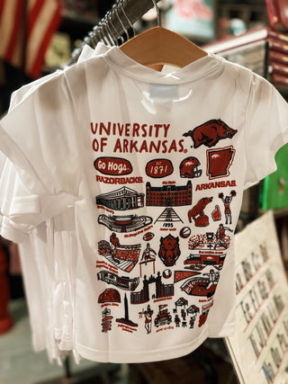 Arkansas Razorbacks Impressions Boys T-Shirt: White