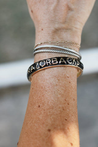 Arkansas Razorbacks Black Bangle