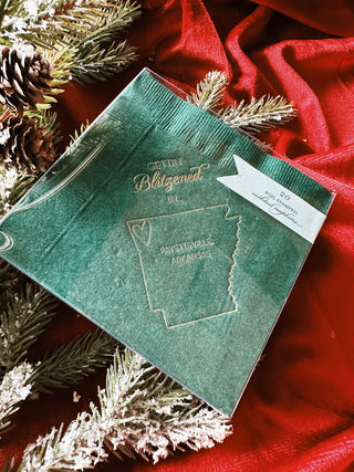 Gettin' Blitzened In Fayetteville Cocktail Napkins