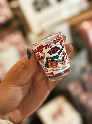 Arkansas Razorbacks Icons Shotglass