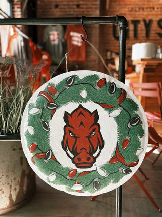 Arkansas Wreath/Helmet Burlee