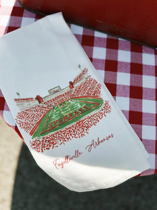 University of Arkansas Football Stadium Dishtowel