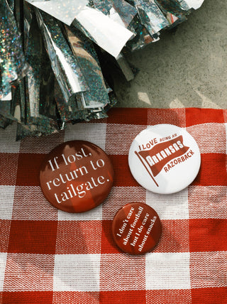 I Love Being A Razorback Button