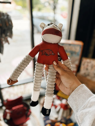 NCAA Arkansas Razorbacks Team Sock Monkey Pet Toy: Football