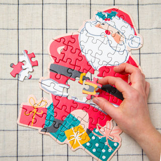 Santa Christmas Puzzle for Children - 50 Pieces