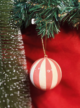 Striped Ball Ornament