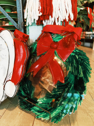 Christmas Wreath Acrylic Door Hanger