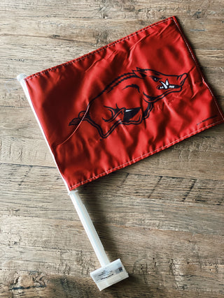 Arkansas Razorbacks Car Flag