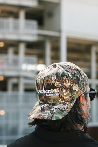 Arkansas Razorback Hat- Camo/White