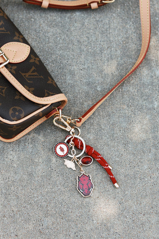 Arkansas Razorbacks Cluster Bag Charm