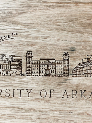 Arkansas Skyline Charcuterie Board