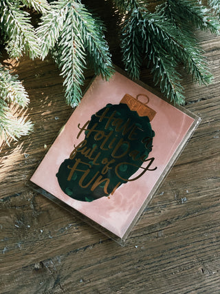 Holiday Pickle Christmas Greeting Card