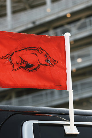 Arkansas Razorbacks Car Flag