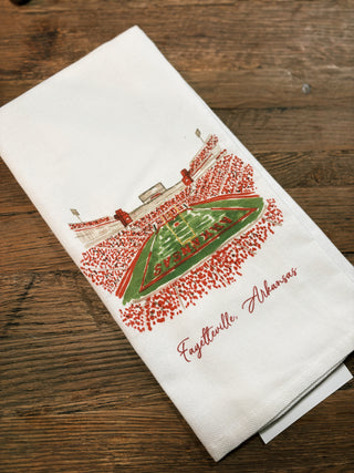 University of Arkansas Football Stadium Dishtowel