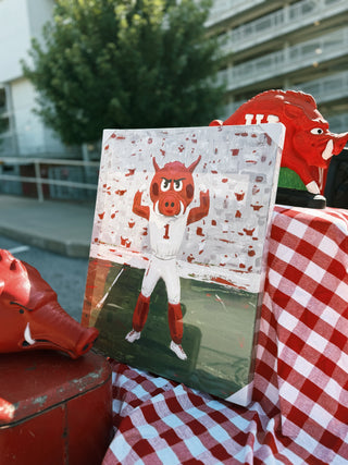 Arkansas Big Red Canvas- Large