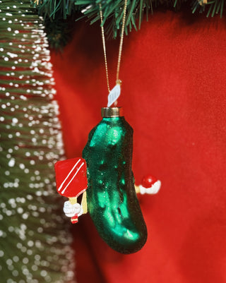 Glass Ornament Pickle Ball
