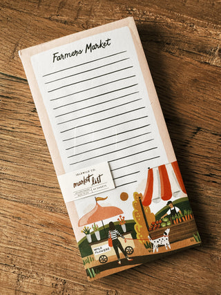 Farmer's Market List Notepad