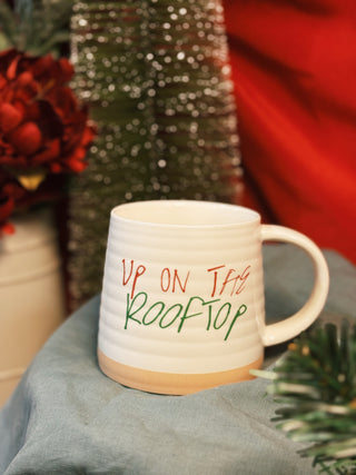 Stoneware Mug w/ Holiday Saying
