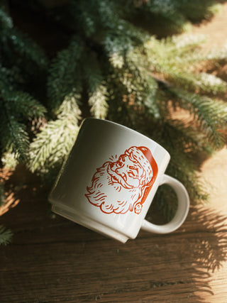 Winking Santa Ceramic Mug
