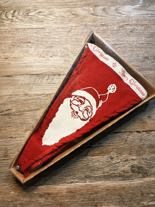 Santa And Candy Canes Pennant Banner