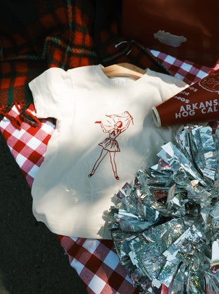 Cheerleader Kid's T-Shirt- Cream