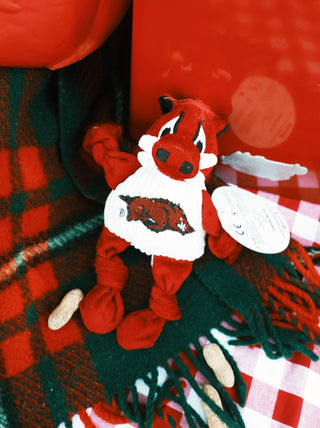 Arkansas Tusk the Razorback Knottie™ Dog Toy - Small