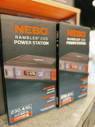 Nebo: RAMBLER 200 PORTABLE POWER STATION