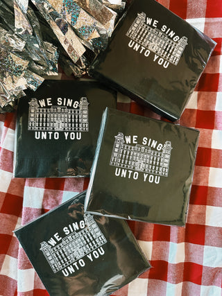 We Sing Unto You Cocktail Napkins