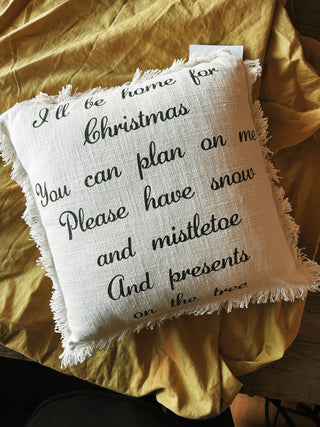 I'll Be Home Linen Pillow