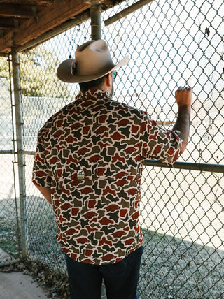 Amigo Provisions: Razorback Camo Long Sleeve Button-Up Shirt