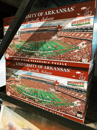 Masterpieces Puzzles - Arkansas Razorbacks NCAA 1000pc Panoramic Jigsaw Puzzle