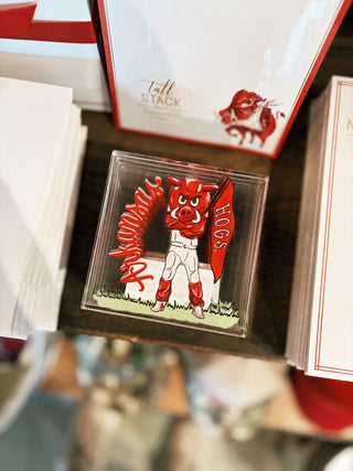 Arkansas Mascot Napkin Weight