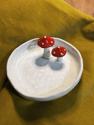 Hand-Painted Stoneware Plate