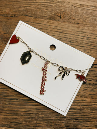 Arkansas Razorbacks Charm Collector Necklace