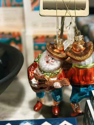 Cowboy Santa Ornament