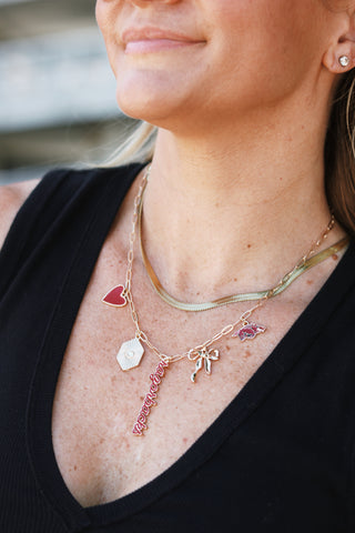 Arkansas Razorbacks Charm Collector Necklace